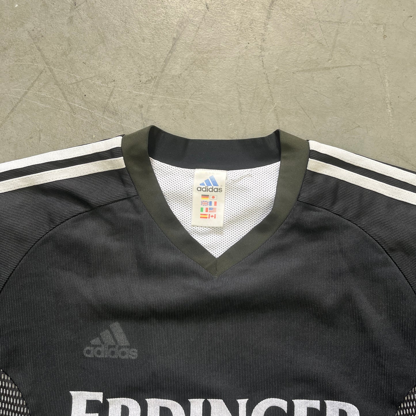 ADIDAS BLK MESH TEMPLATE JERSEY LATE 90s [X