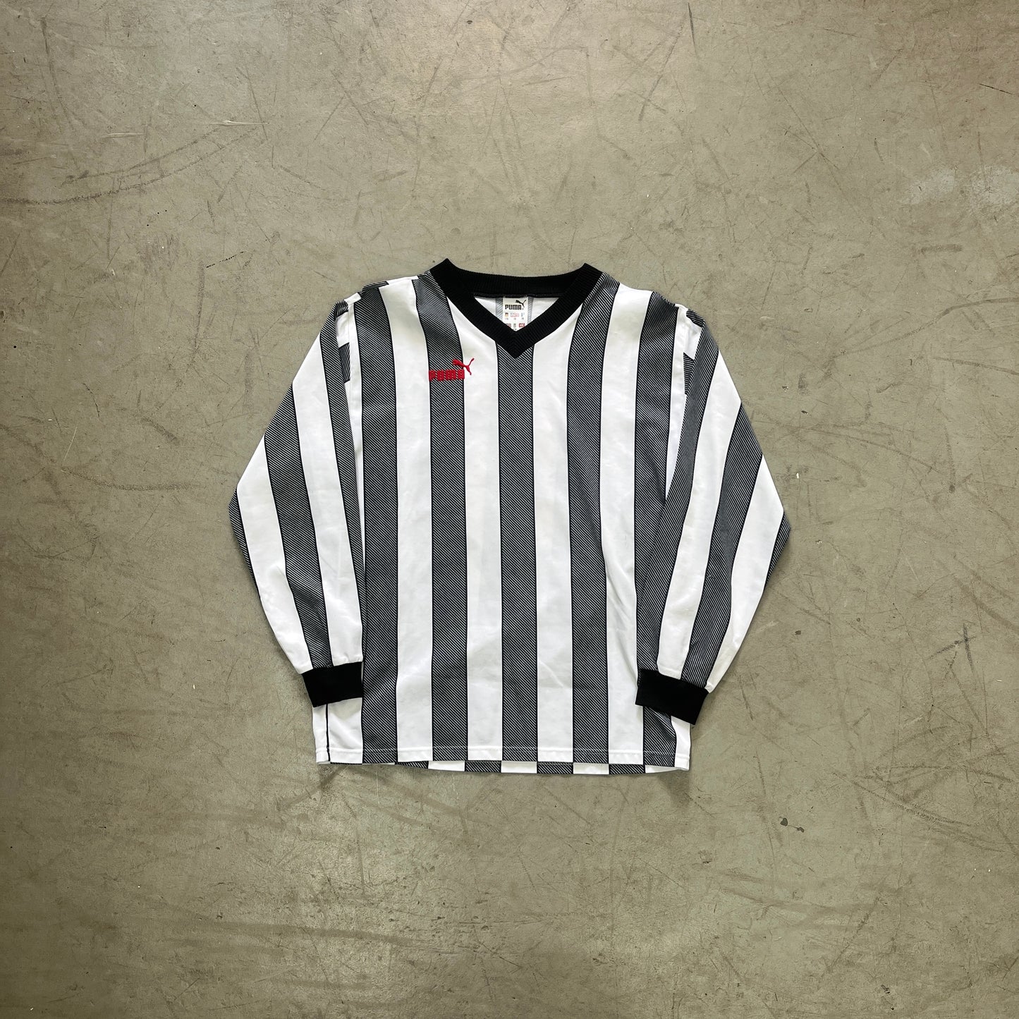 PUMA STRIPED BLK/WHT TEMPLATE LONGSLEEVE 90s [S]