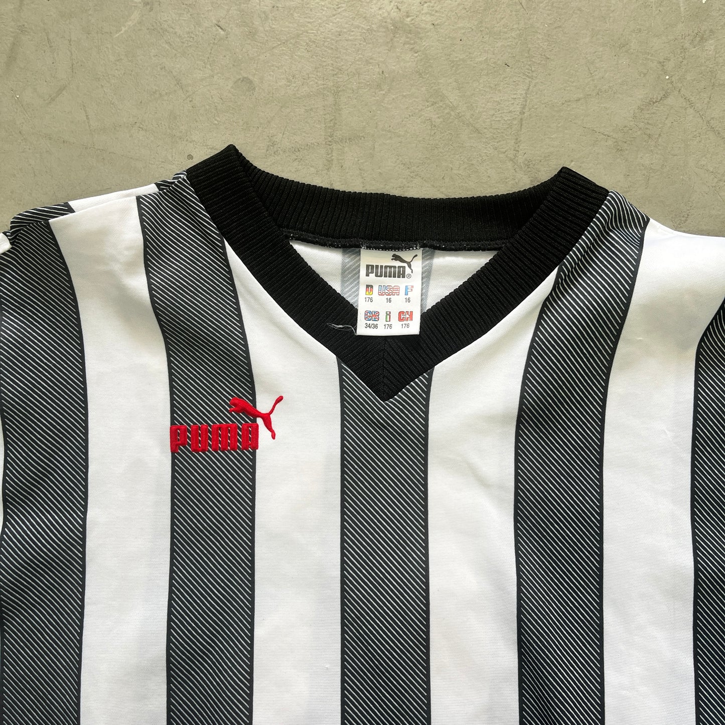 PUMA STRIPED BLK/WHT TEMPLATE LONGSLEEVE 90s [S]