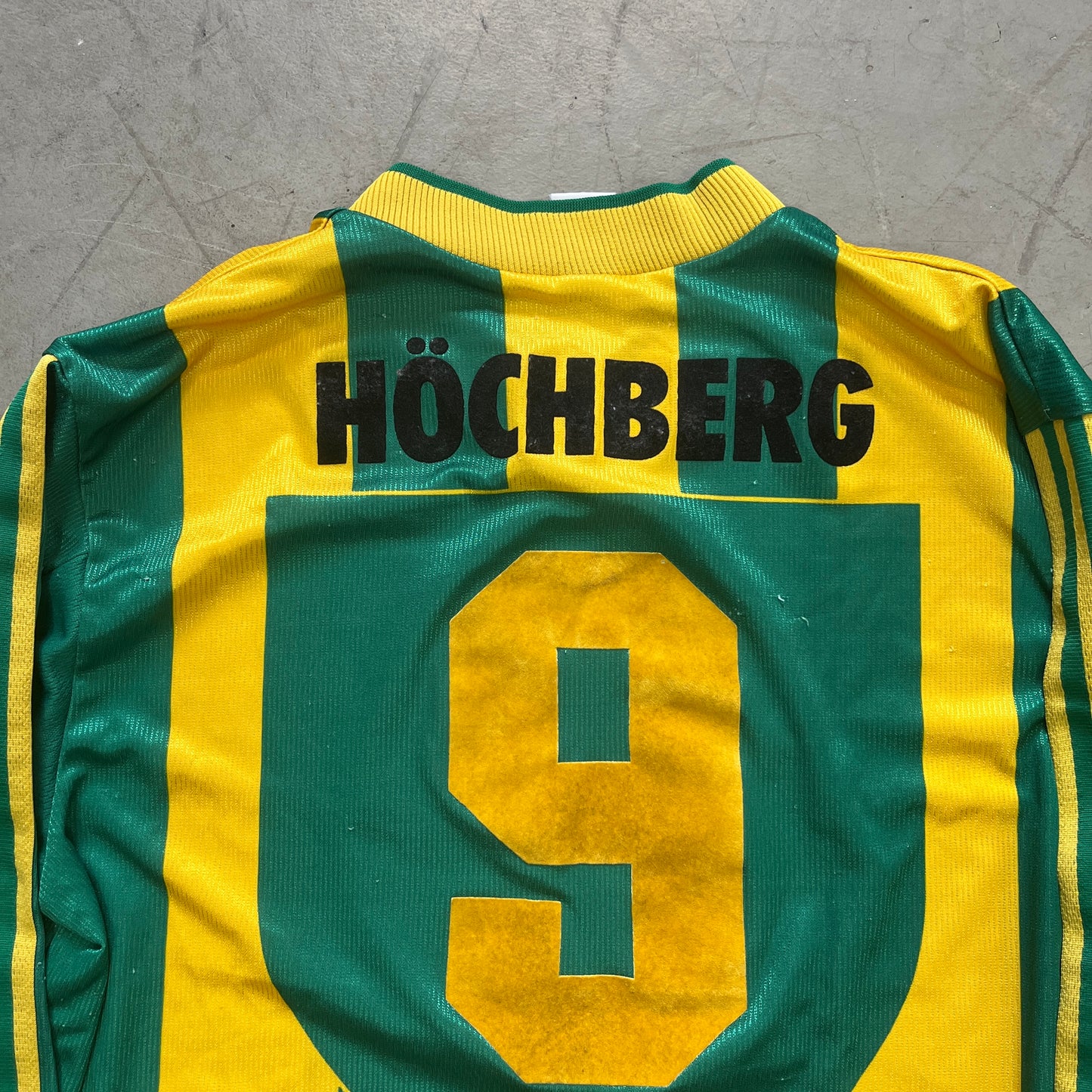 ADIDAS GRN/YELLOW LONGSLEEVE 90s [XL]