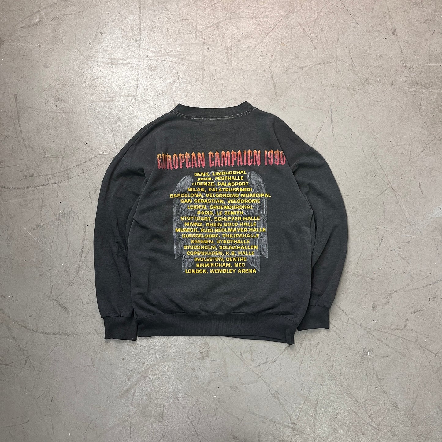 SLAYER 1990 EURO TOUR SWEATSHIRT [M/L]