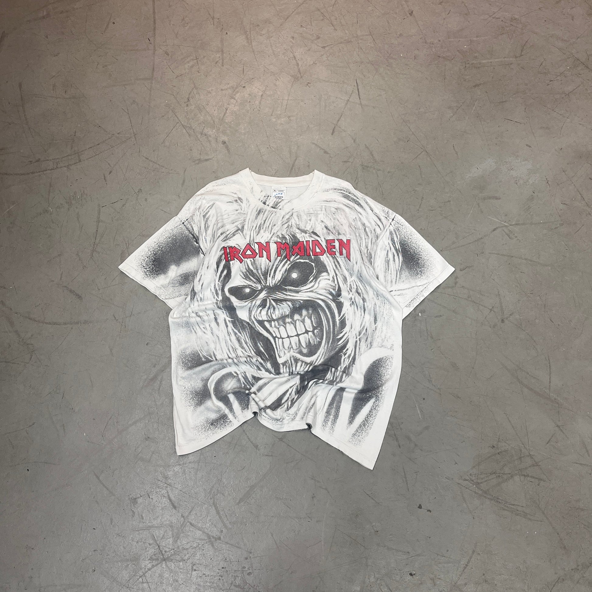 vintage 90s iron maiden eddie AOP t-shirt 