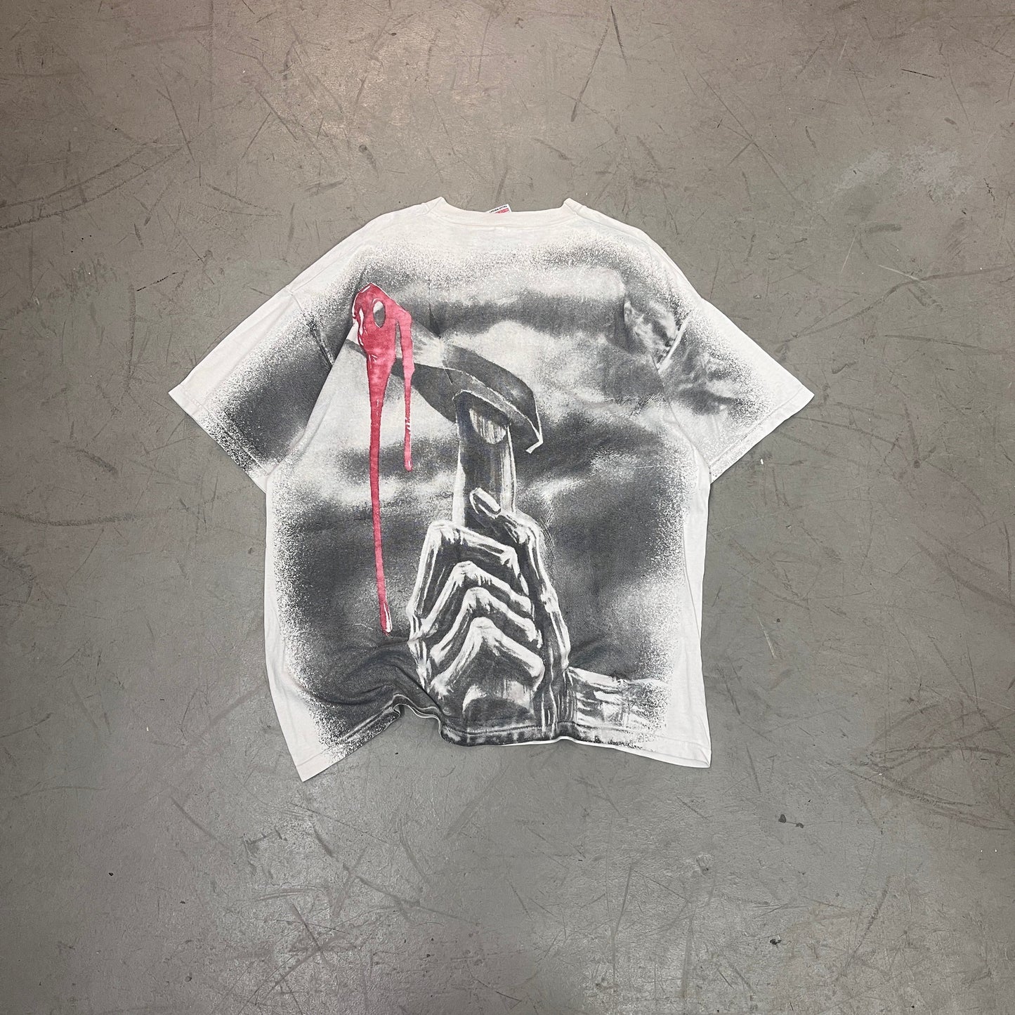 vintage 90s iron maiden eddie AOP t-shirt 