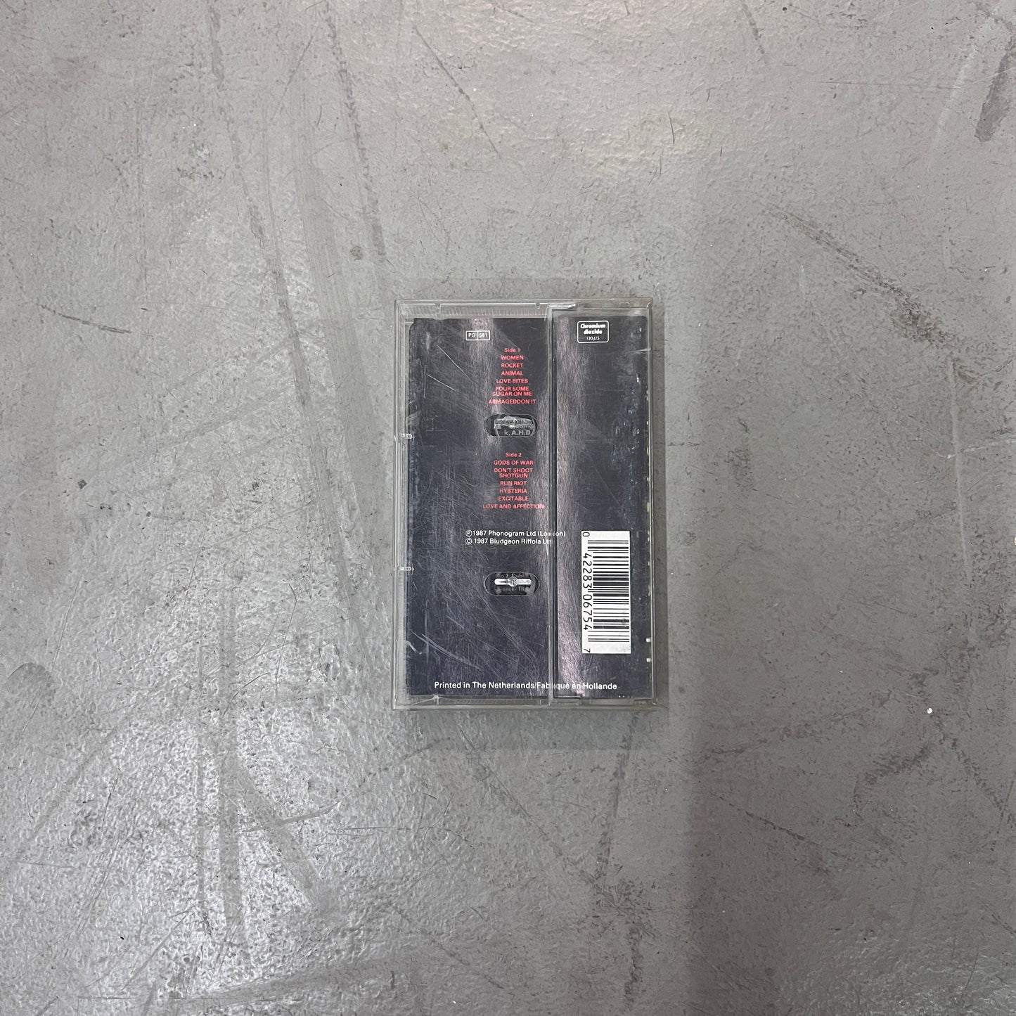 DEF LEPPARD HYSTERIA 1987 CASSETTE