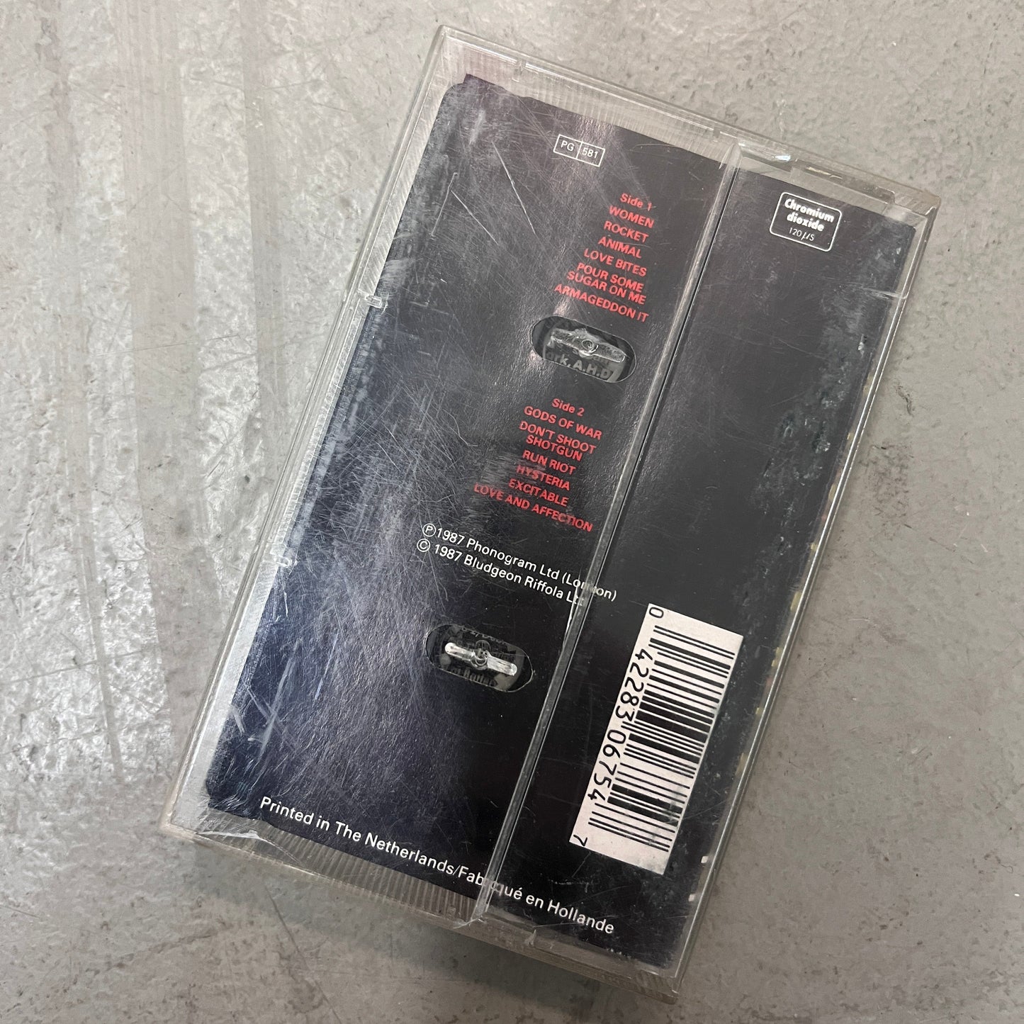 DEF LEPPARD HYSTERIA 1987 CASSETTE