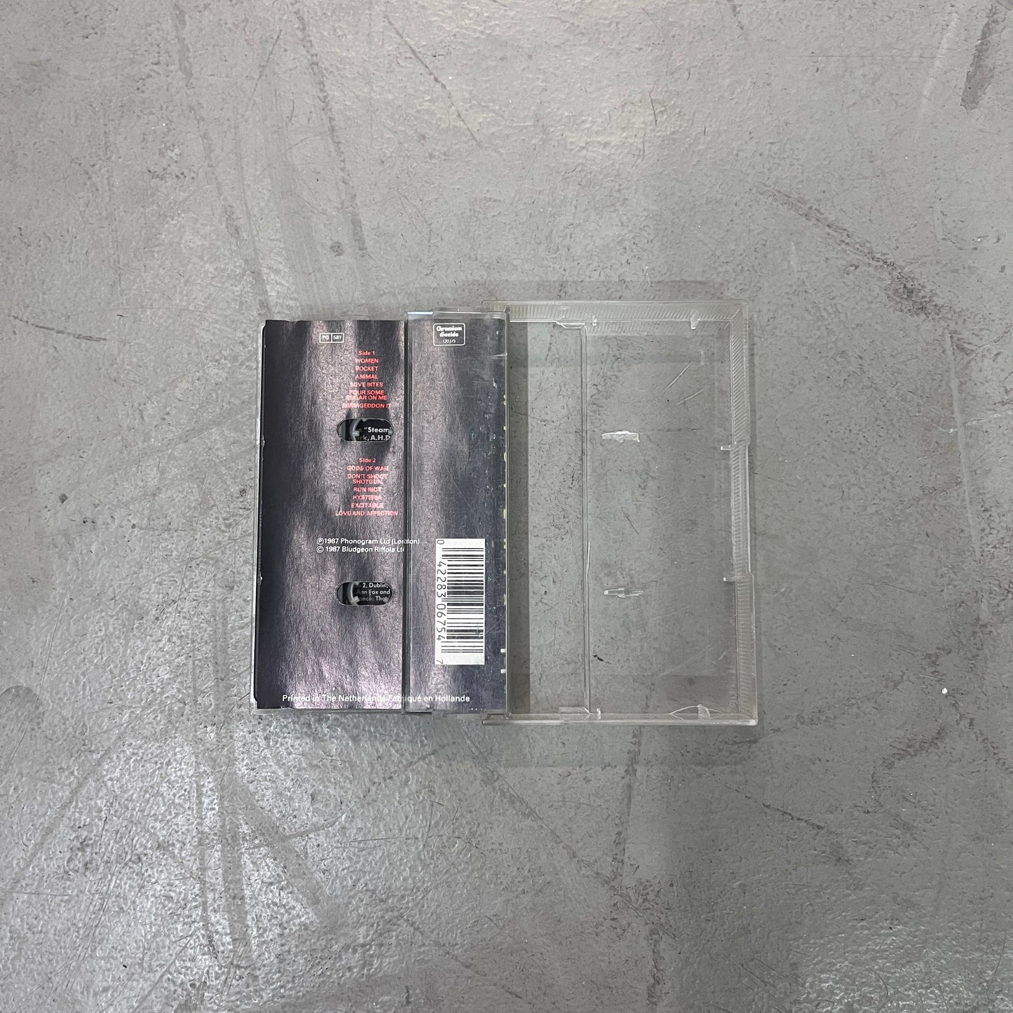 DEF LEPPARD HYSTERIA 1987 CASSETTE