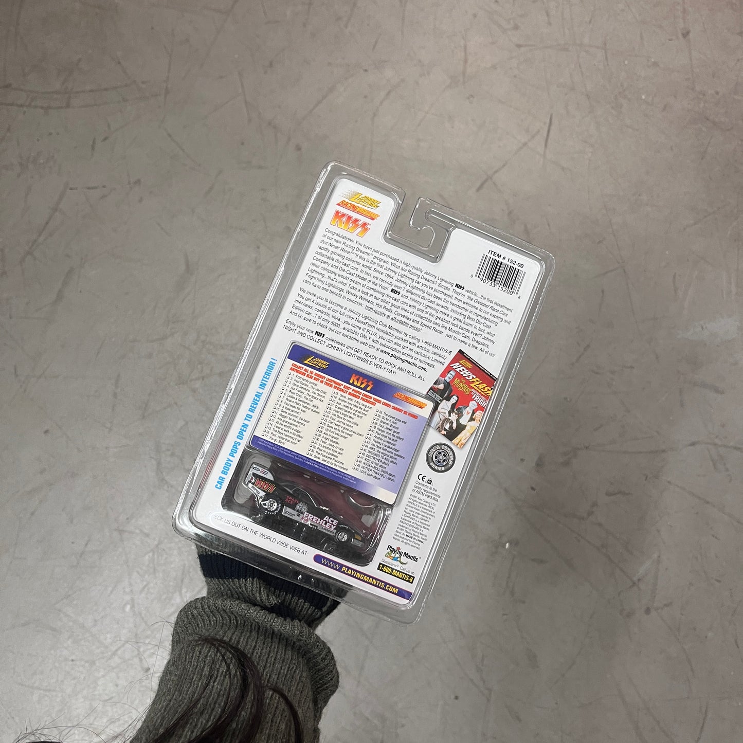 KISS JOHNNY LIGHTNING DIECAST CAR COLLECTIBLE