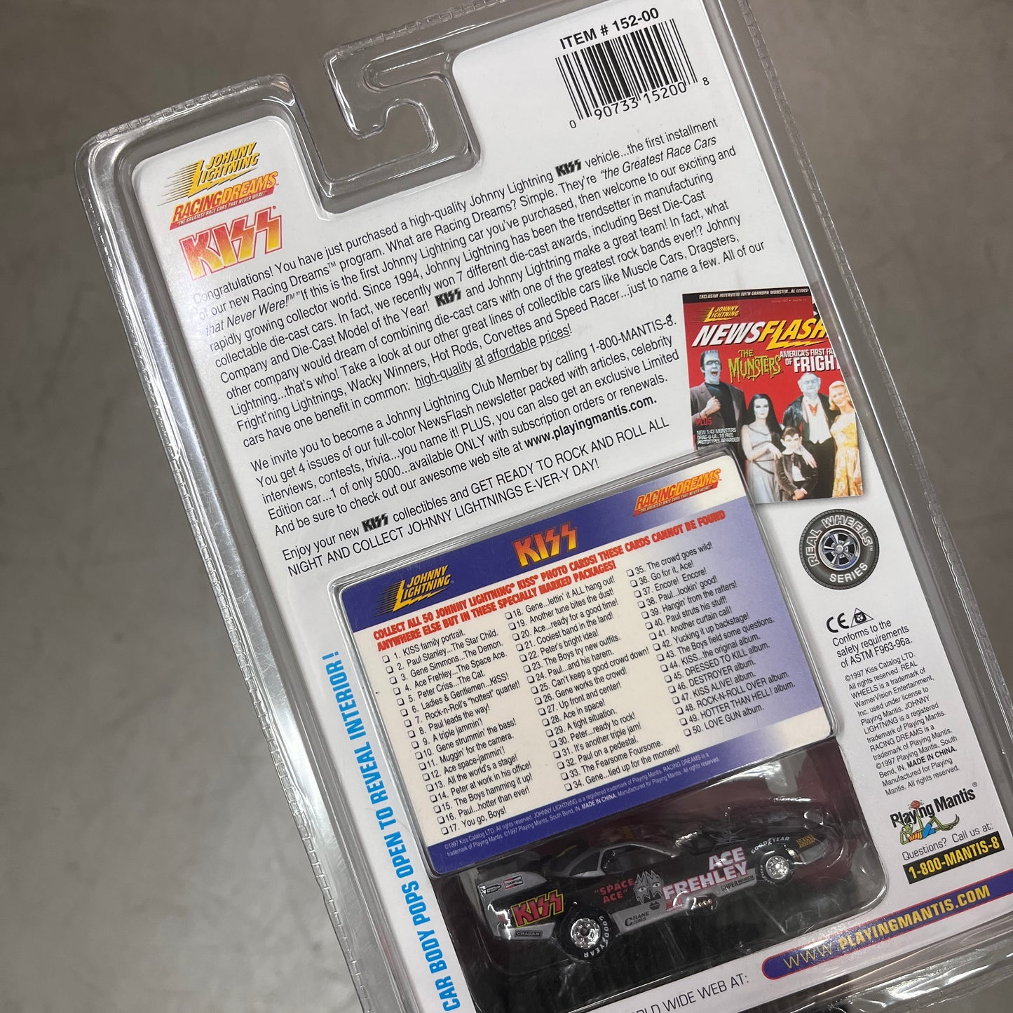 KISS JOHNNY LIGHTNING DIECAST CAR COLLECTIBLE